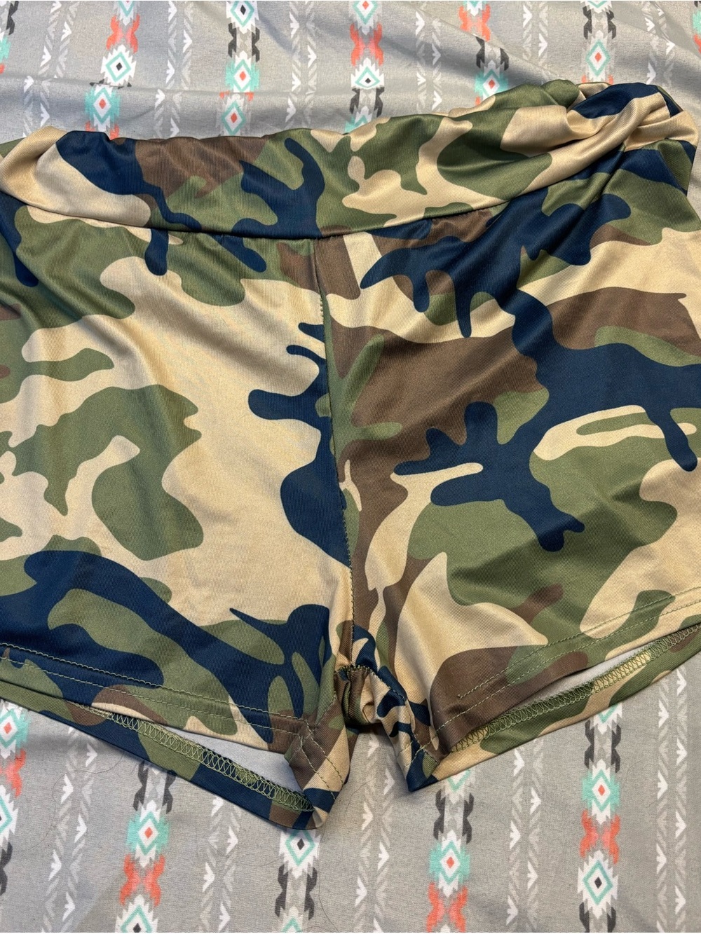 🧩Camo Print Bike Shorts